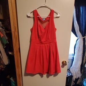 Coral dress!
